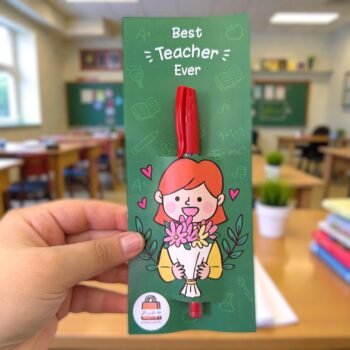 توزيعات قلم حبر أحمر